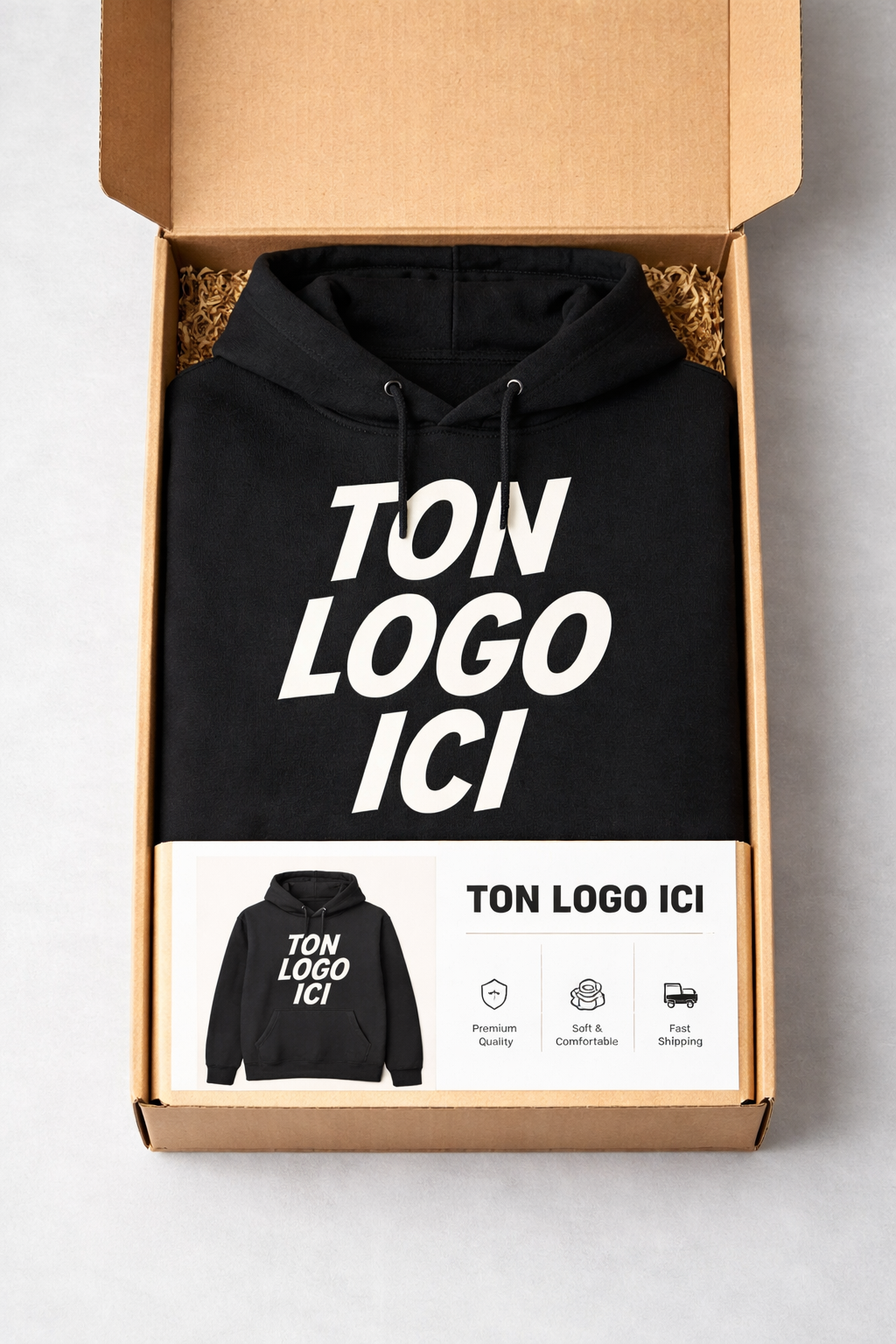 sweat capuche coton personnalisable Familink.art